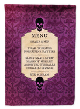 Load image into Gallery viewer, Goulish Menu including Eye Screen  Snake soup Halloween Flag Canvas House Size