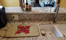 Load image into Gallery viewer, Hex marks the spot Halloween Dish Drying Mat – Absorbent, Artistic Kitchen Essentials SB3006DDM