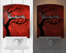 Load image into Gallery viewer, Welcome to Spooksville Halloween Ceramic Night Light SB3008CNL