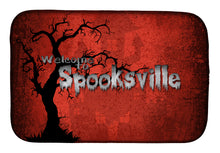 Load image into Gallery viewer, Welcome to Spooksville Halloween Dish Drying Mat – Absorbent, Artistic Kitchen Essentials SB3008DDM