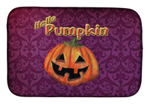Load image into Gallery viewer, Hello Pumpkin Halloween Dish Drying Mat – Absorbent, Artistic Kitchen Essentials SB3017DDM