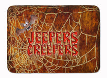 Load image into Gallery viewer, Jeepers Creepers with Bat and Spider web Halloween Machine Washable Memory Foam Mat SB3018RUG