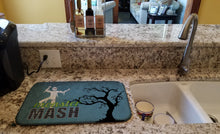 Load image into Gallery viewer, Monster Mash with Mummy Halloween Dish Drying Mat – Absorbent, Artistic Kitchen Essentials SB3019DDM