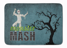 Load image into Gallery viewer, Monster Mash with Mummy Halloween Machine Washable Memory Foam Mat SB3019RUG