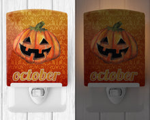 Load image into Gallery viewer, October Pumpkin Halloween Ceramic Night Light SB3020CNL