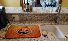 Load image into Gallery viewer, October Pumpkin Halloween Dish Drying Mat – Absorbent, Artistic Kitchen Essentials SB3020DDM