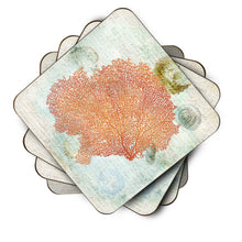 Load image into Gallery viewer, Coral Pink Coasters - Set of 4 Lightweight Foam, Absorbent Drink Coasters
