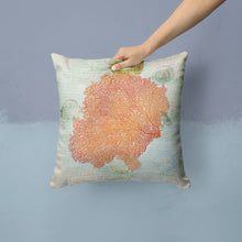 Load image into Gallery viewer, Coral PinkThrow Pillow - 14x14 Decorative Pillow – Art for Your Home &amp; Patio