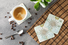 Load image into Gallery viewer, Shells Navagation Star Coasters - Set of 4 Lightweight Foam, Absorbent Drink Coasters