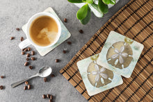 Load image into Gallery viewer, Sand Dollar  Coasters - Set of 4 Lightweight Foam, Absorbent Drink Coasters