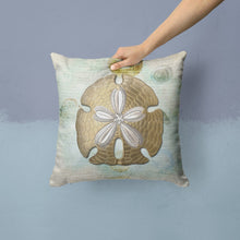 Load image into Gallery viewer, Sand Dollar Throw Pillow - 14x14 Decorative Pillow – Art for Your Home &amp; Patio