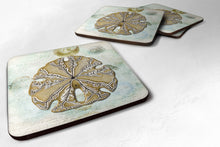 Load image into Gallery viewer, Sand Dollar  Coasters - Set of 4 Lightweight Foam, Absorbent Drink Coasters