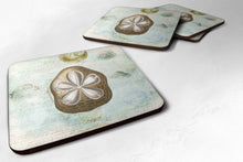 Load image into Gallery viewer, Sand Dollar  Coasters - Set of 4 Lightweight Foam, Absorbent Drink Coasters