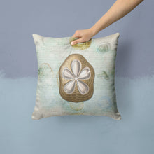 Load image into Gallery viewer, Sand Dollar Throw Pillow - 14x14 Decorative Pillow – Art for Your Home &amp; Patio
