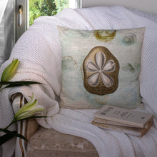 Load image into Gallery viewer, Sand Dollar Throw Pillow - 14x14 Decorative Pillow – Art for Your Home &amp; Patio