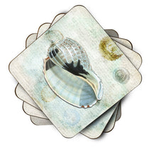 Load image into Gallery viewer, Shells  Coasters - Set of 4 Lightweight Foam, Absorbent Drink Coasters