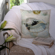 Load image into Gallery viewer, Shells Throw Pillow - 14x14 Decorative Pillow – Art for Your Home &amp; Patio