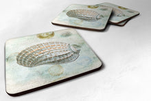 Load image into Gallery viewer, Shells  Coasters - Set of 4 Lightweight Foam, Absorbent Drink Coasters