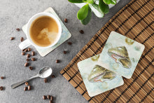 Load image into Gallery viewer, Shells  Coasters - Set of 4 Lightweight Foam, Absorbent Drink Coasters