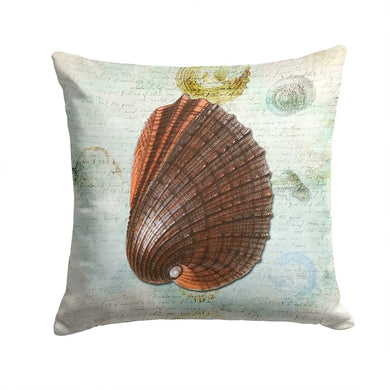 Shells Throw Pillow - 14x14 Decorative Pillow – Art for Your Home & Patio