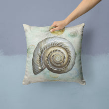 Load image into Gallery viewer, Shells Throw Pillow - 14x14 Decorative Pillow – Art for Your Home &amp; Patio