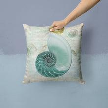 Load image into Gallery viewer, Shells Throw Pillow - 14x14 Decorative Pillow – Art for Your Home &amp; Patio