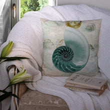 Load image into Gallery viewer, Shells Throw Pillow - 14x14 Decorative Pillow – Art for Your Home &amp; Patio
