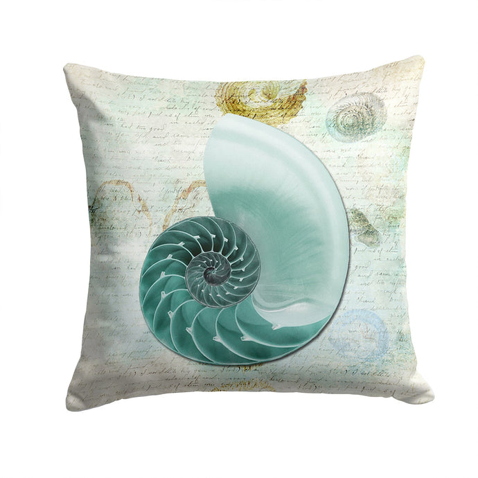 Shells Throw Pillow - 14x14 Decorative Pillow – Art for Your Home & Patio