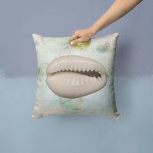 Load image into Gallery viewer, Shells Throw Pillow - 14x14 Decorative Pillow – Art for Your Home &amp; Patio