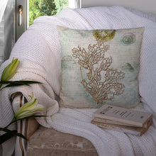 Load image into Gallery viewer, Coral Throw Pillow - 14x14 Decorative Pillow – Art for Your Home &amp; Patio