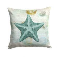 Load image into Gallery viewer, Starfish Throw Pillow - 14x14 Decorative Pillow – Art for Your Home &amp; Patio