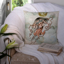 Load image into Gallery viewer, Jellyfish Throw Pillow - 14x14 Decorative Pillow – Art for Your Home &amp; Patio