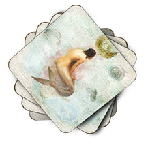 Load image into Gallery viewer, Mermaids and Mermen  Coasters - Set of 4 Lightweight Foam, Absorbent Drink Coasters