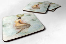 Load image into Gallery viewer, Mermaids and Mermen  Coasters - Set of 4 Lightweight Foam, Absorbent Drink Coasters