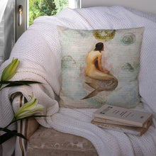 Load image into Gallery viewer, Mermaids and Mermen Throw Pillow - 14x14 Decorative Pillow – Art for Your Home &amp; Patio