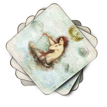 Load image into Gallery viewer, Mermaids and Mermen  Coasters - Set of 4 Lightweight Foam, Absorbent Drink Coasters