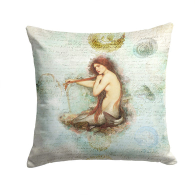 Mermaids and Mermen Throw Pillow - 14x14 Decorative Pillow – Art for Your Home & Patio