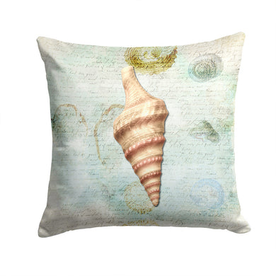 Shells Throw Pillow - 14x14 Decorative Pillow – Art for Your Home & Patio