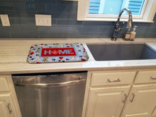 Load image into Gallery viewer, A House is not a home without a dog Dish Drying Mat – Absorbent, Artistic Kitchen Essentials SB3052DDM