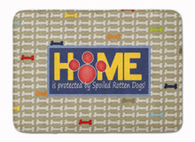 Load image into Gallery viewer, Home is protected by spoiled rotten dogs Machine Washable Memory Foam Mat SB3053RUG