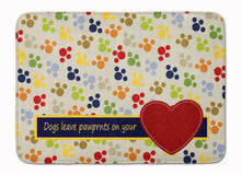Load image into Gallery viewer, Dogs leave pawprints on your heart Machine Washable Memory Foam Mat SB3054RUG