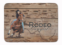 Load image into Gallery viewer, Rodeo Cowgirl Barrel Racer Machine Washable Memory Foam Mat SB3055RUG