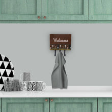 Load image into Gallery viewer, Welcome Mat with Cows Leash or Key Holder SB3058TH68