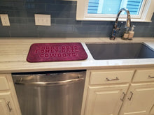 Load image into Gallery viewer, Sorry Boys I only date cowboys in pink Dish Drying Mat – Absorbent, Artistic Kitchen Essentials SB3062DDM