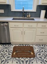 Load image into Gallery viewer, Tresspassers will be shot Machine Washable Memory Foam Mat SB3063RUG