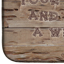 Load image into Gallery viewer, Kick off your boots and stay a while Dish Drying Mat – Absorbent, Artistic Kitchen Essentials SB3064DDM