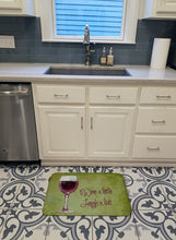 Load image into Gallery viewer, Wine a little laugh a lot Machine Washable Memory Foam Mat SB3067RUG