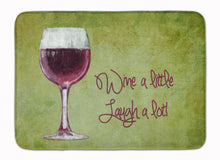 Load image into Gallery viewer, Wine a little laugh a lot Machine Washable Memory Foam Mat SB3067RUG