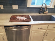 Load image into Gallery viewer, Pig at the barn door Dish Drying Mat – Absorbent, Artistic Kitchen Essentials SB3072DDM