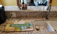 Load image into Gallery viewer, Welcome to the Camp Dish Drying Mat – Absorbent, Artistic Kitchen Essentials SB3080DDM